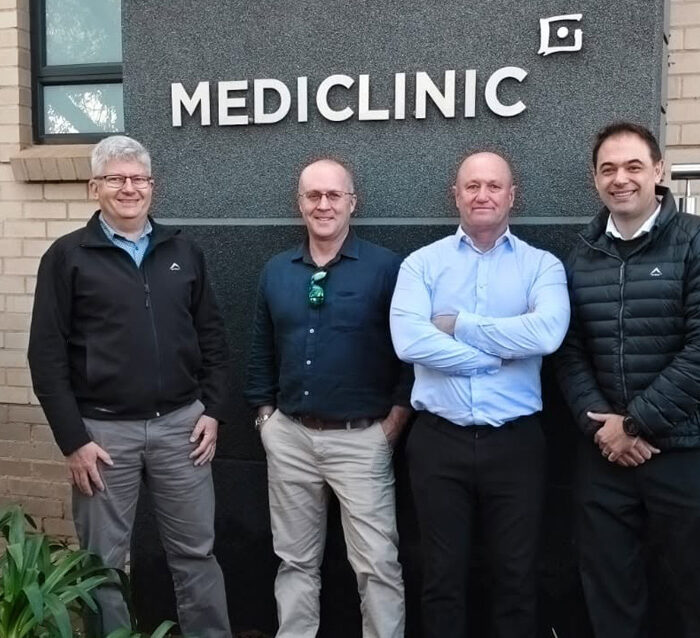 Mr Gerrit de Villiers, Chief Operating Officer of Mediclinic South Africa, and Mr Rayno Crouse, Regional Manager of Mediclinic